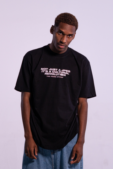 Camiseta Streetwear - NOT JUST A JPEG - PRETA