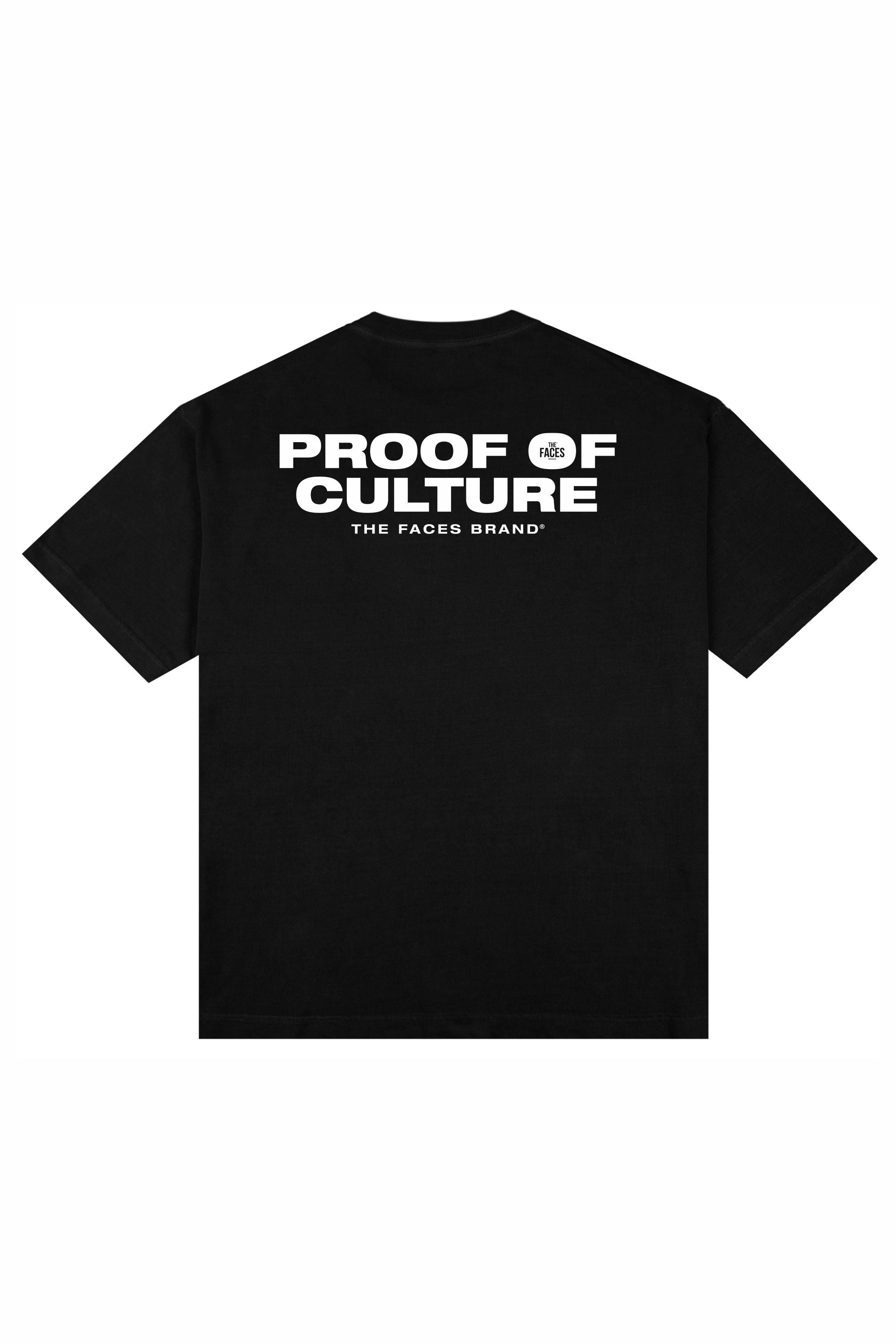 CAMISETA PREMIUM STREETWEAR - PROOF OF CULTURE - PRETA