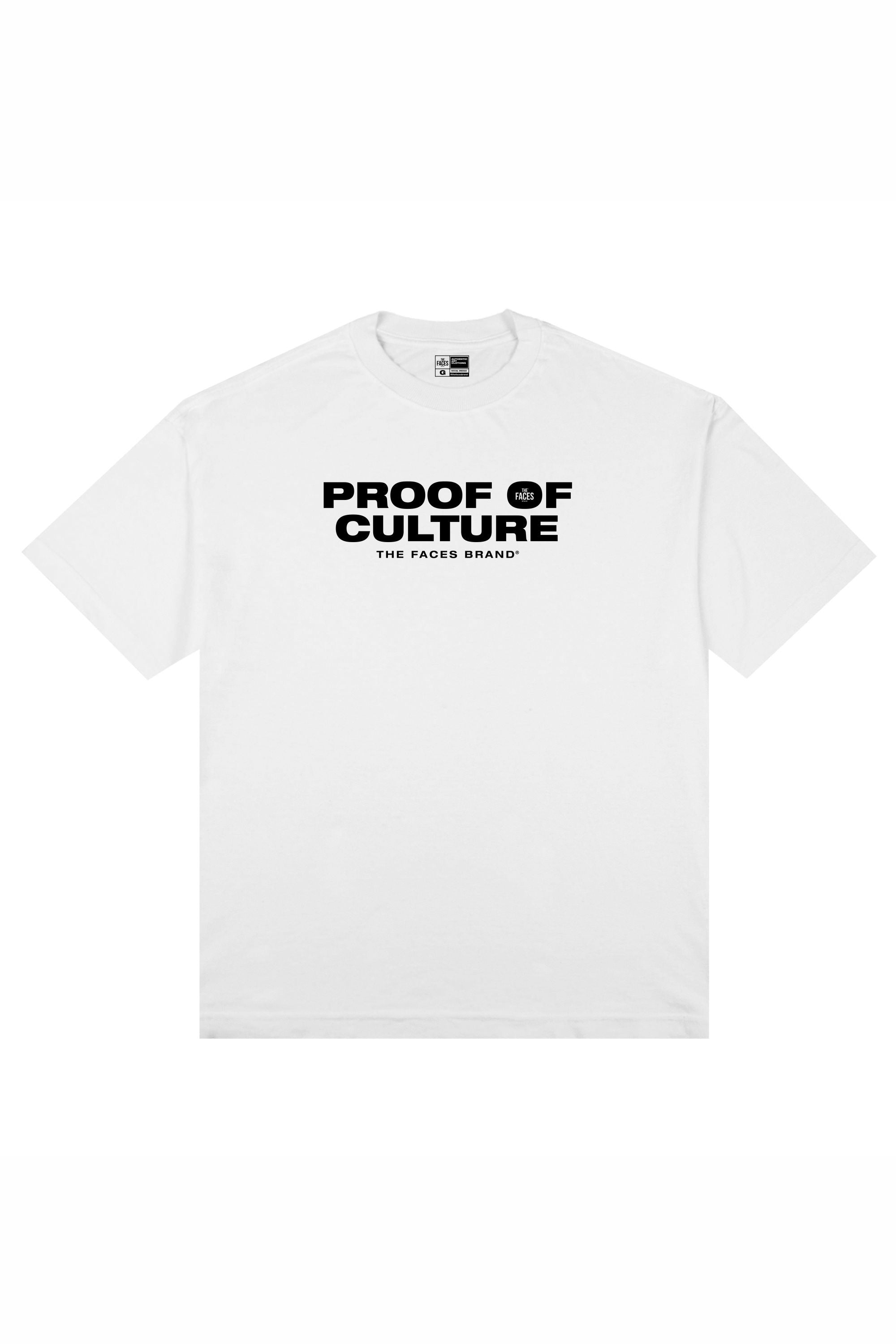 CAMISETA PREMIUM STREETWEAR - PROOF OF CULTURE - BRANCA