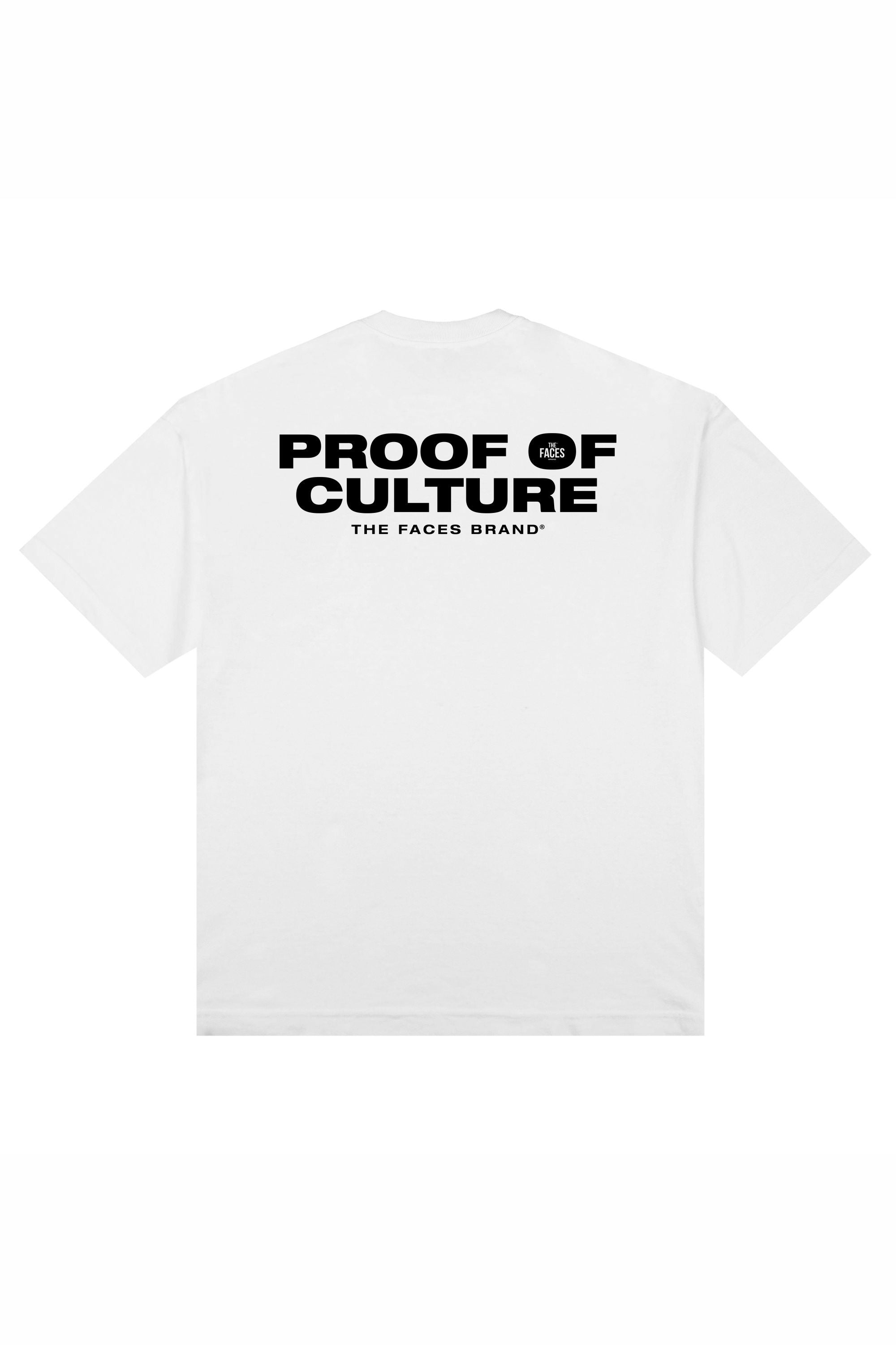CAMISETA PREMIUM STREETWEAR - PROOF OF CULTURE - BRANCA