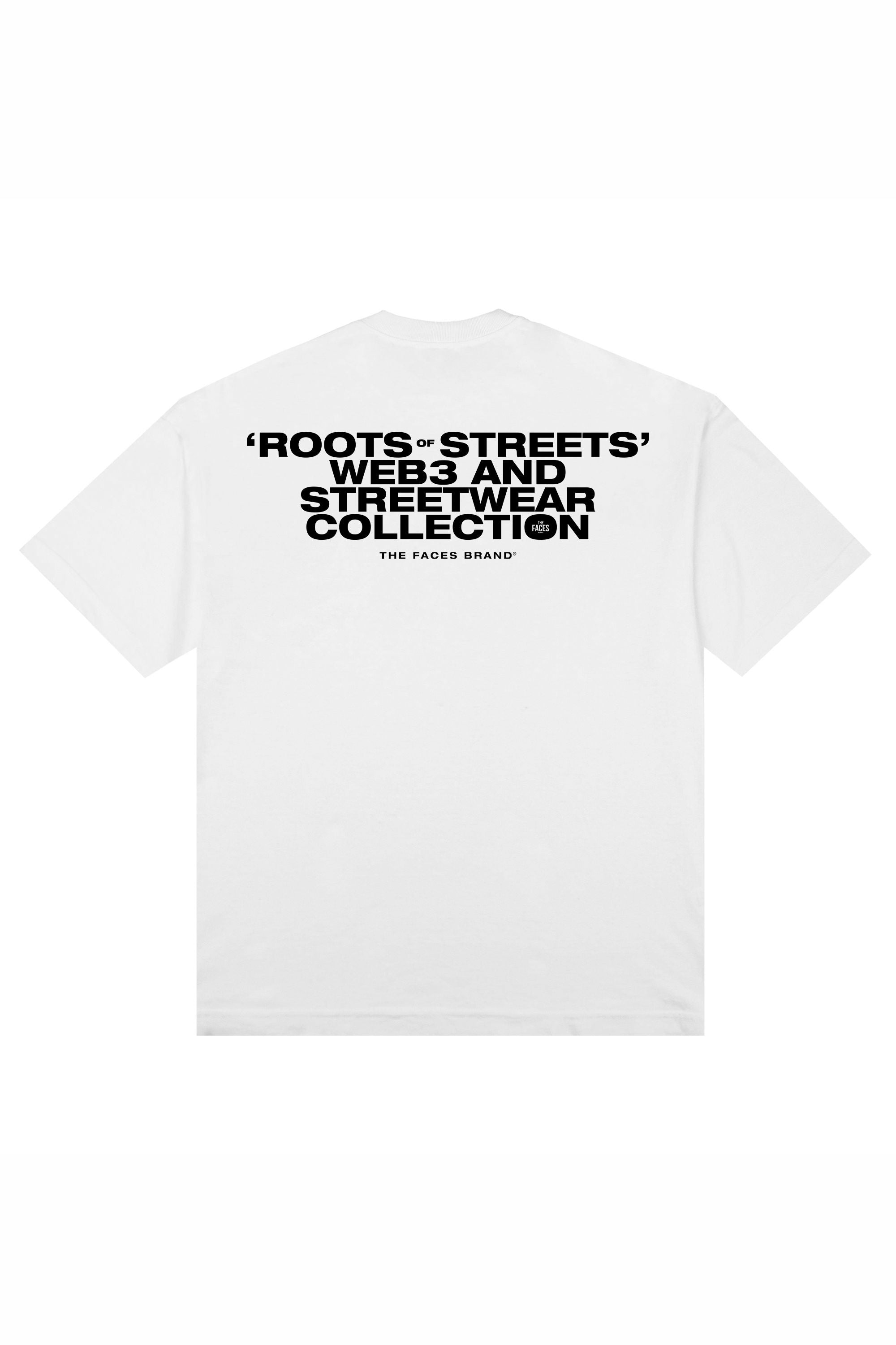 CAMISETA PREMIUM STREETWEAR - ROOTS OF STREETS - BRANCA