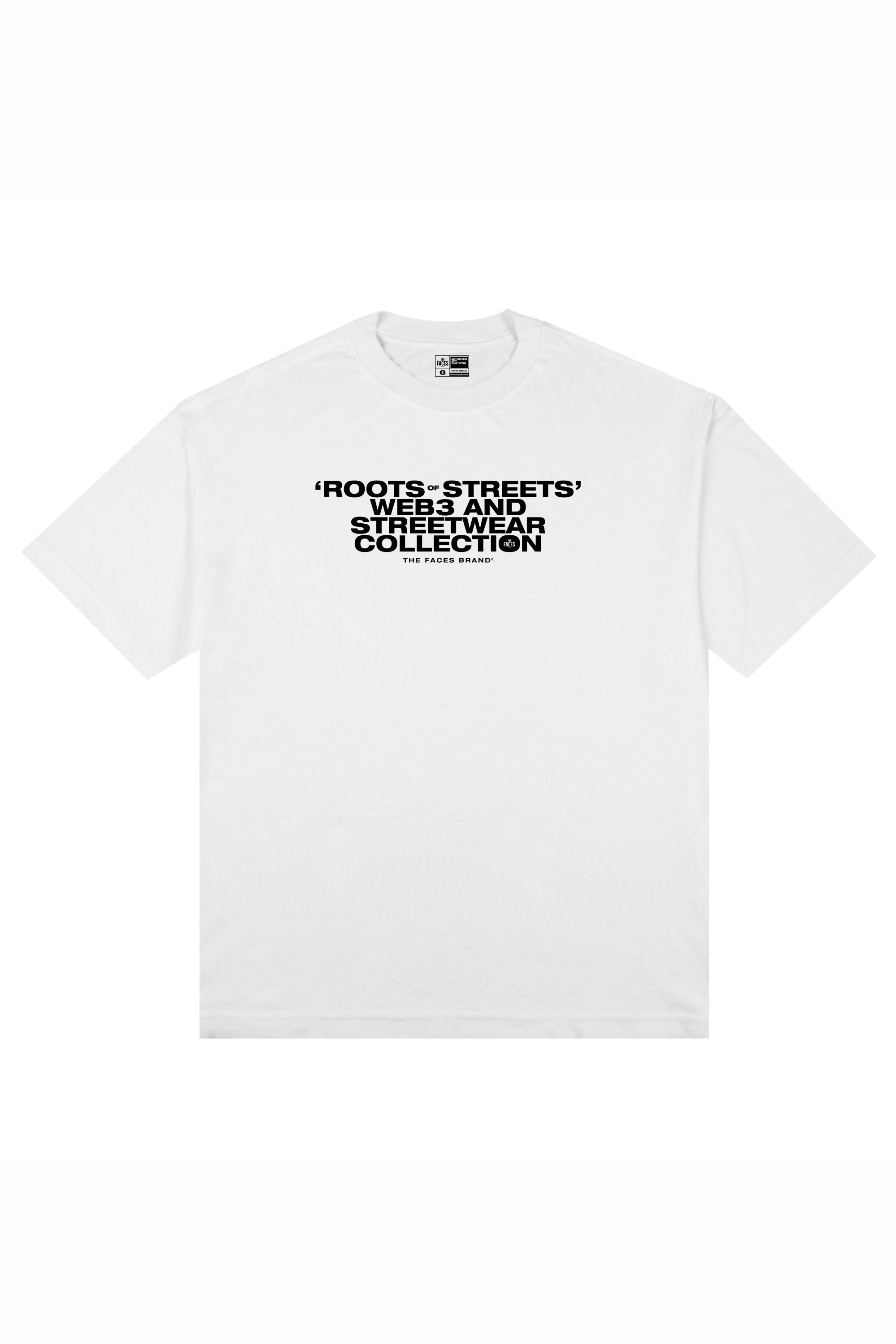 CAMISETA PREMIUM STREETWEAR - ROOTS OF STREETS - BRANCA
