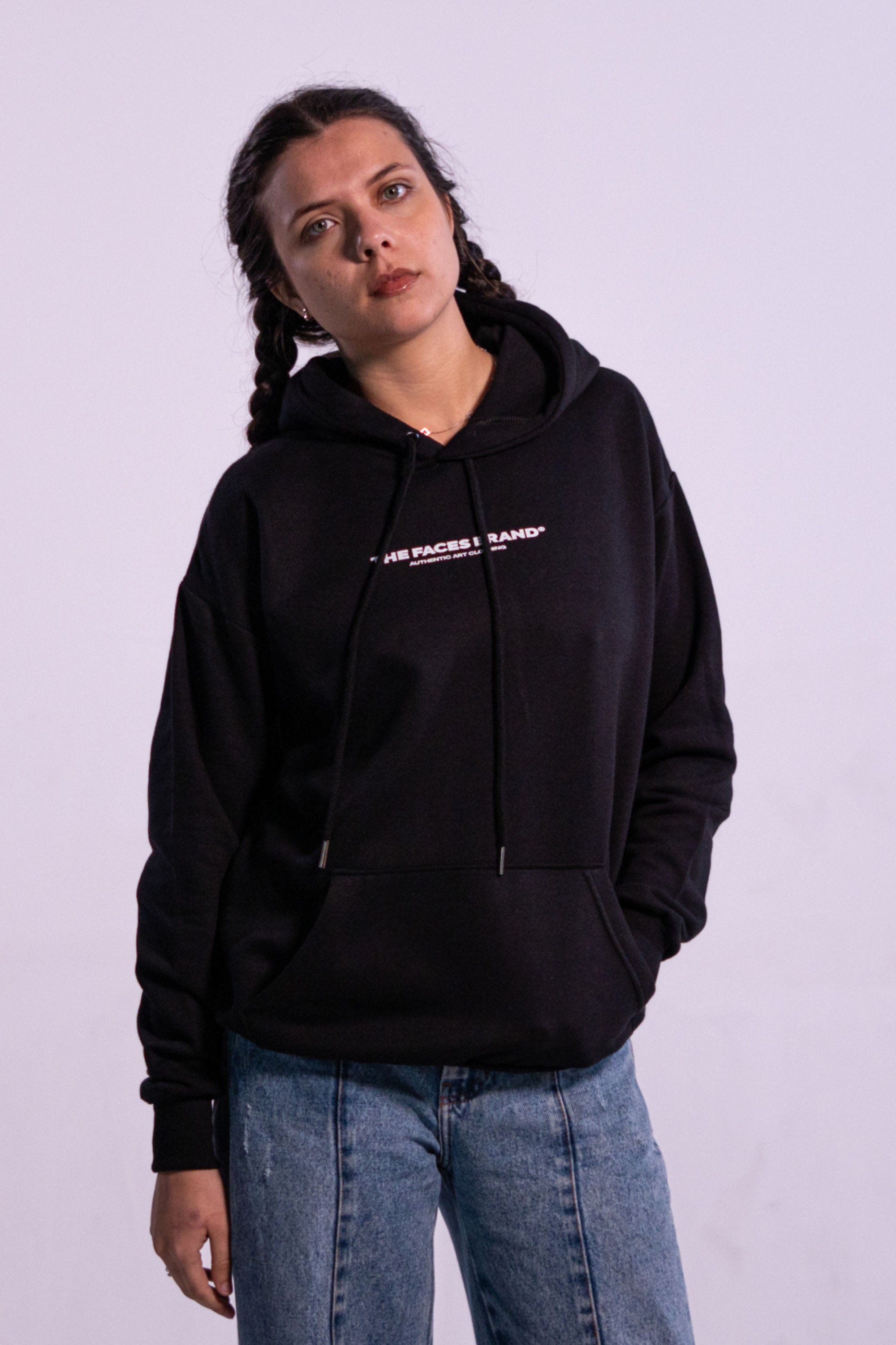 MOLETON CANGURU STREETWEAR - TFB AUTHENTIC ART - PRETO