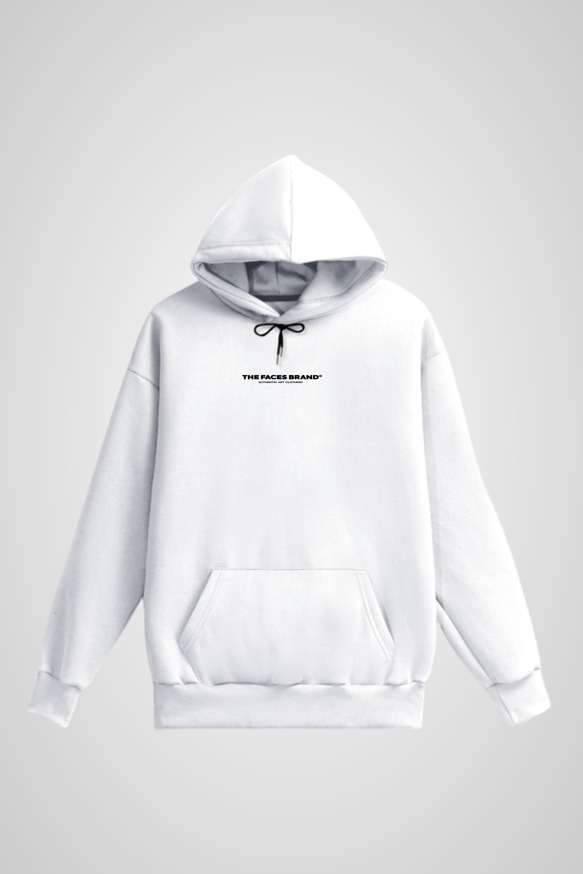 MOLETON CANGURU STREETWEAR - TFB AUTHENTIC ART - BRANCO