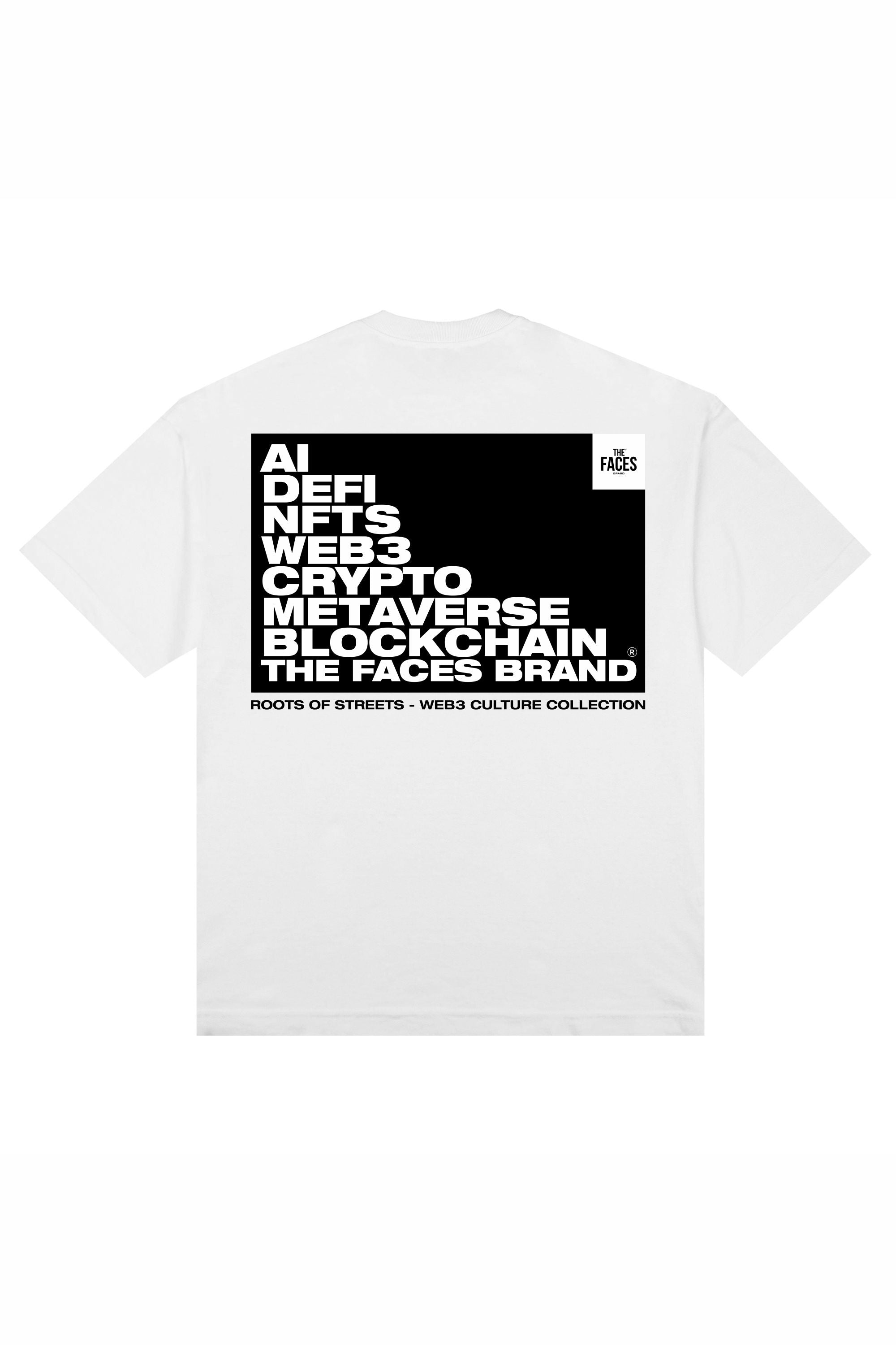 CAMISETA PREMIUM STREETWEAR - WEB3 - BRANCA